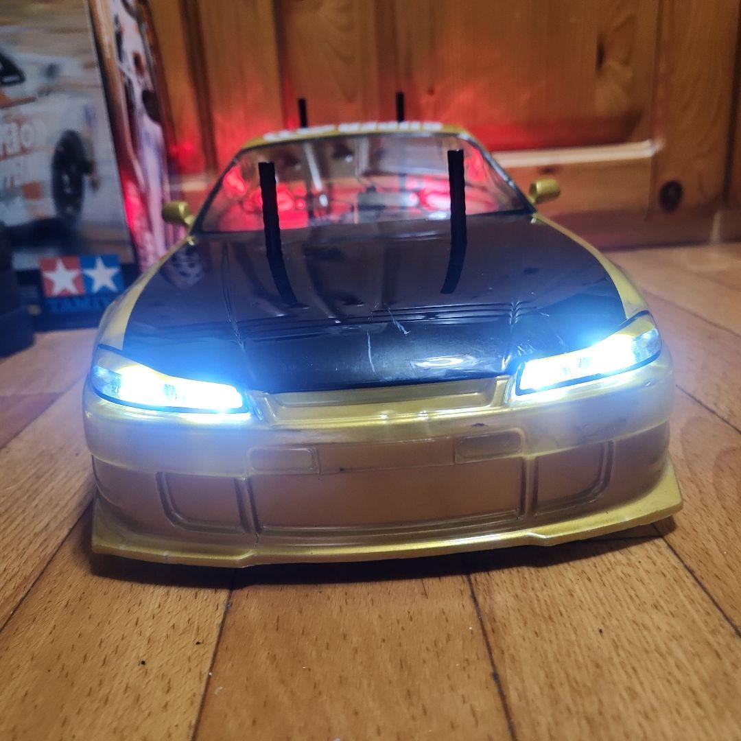 ■専用■　　　タミヤ ドリフト ラジコン フルセット　TT01　金　シルビア