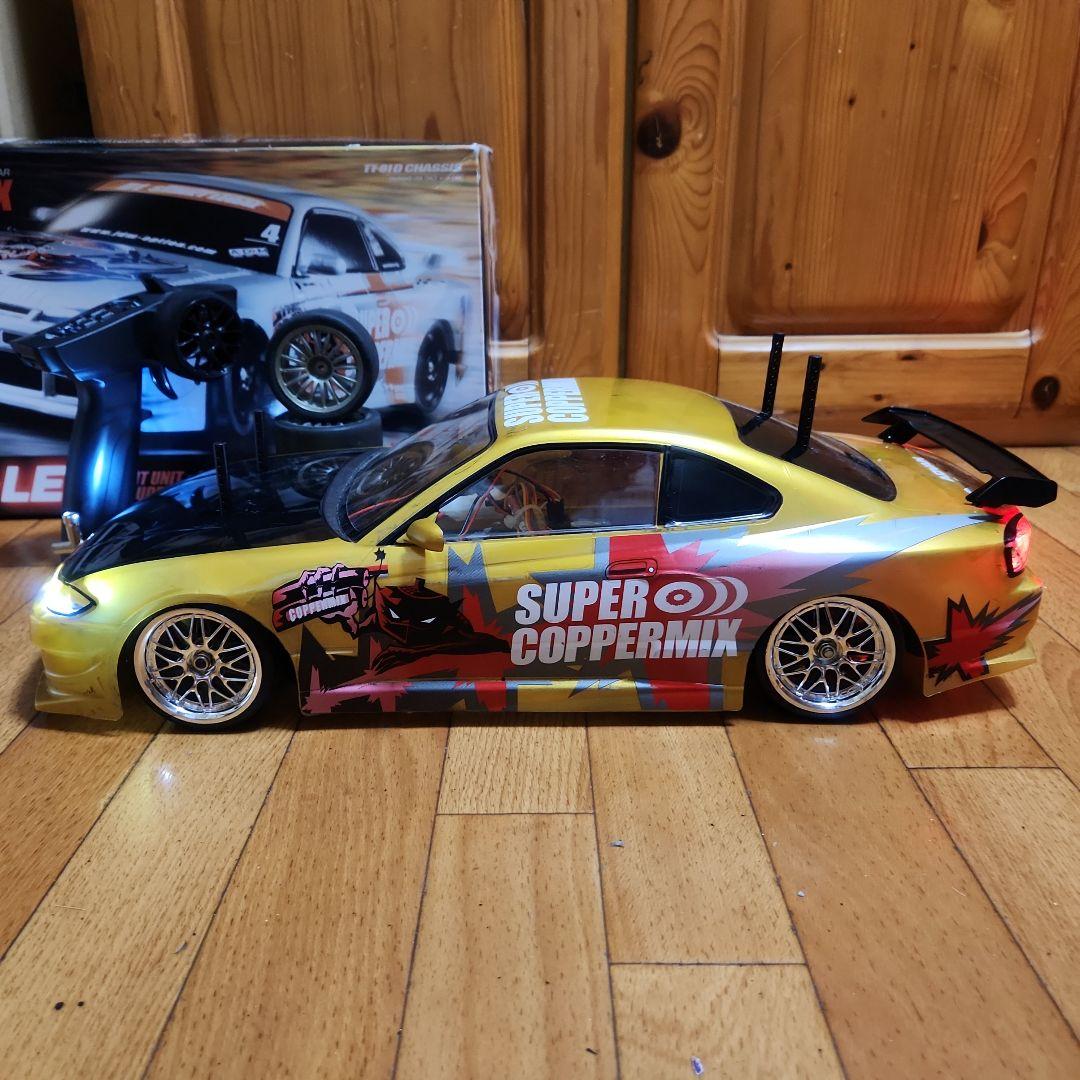 ■専用■　　　タミヤ ドリフト ラジコン フルセット　TT01　金　シルビア