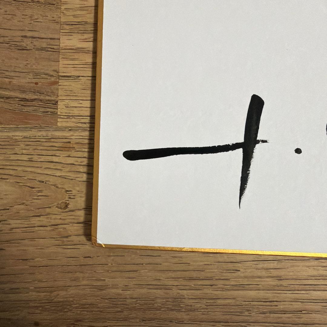 天野喜孝　直筆サイン色紙