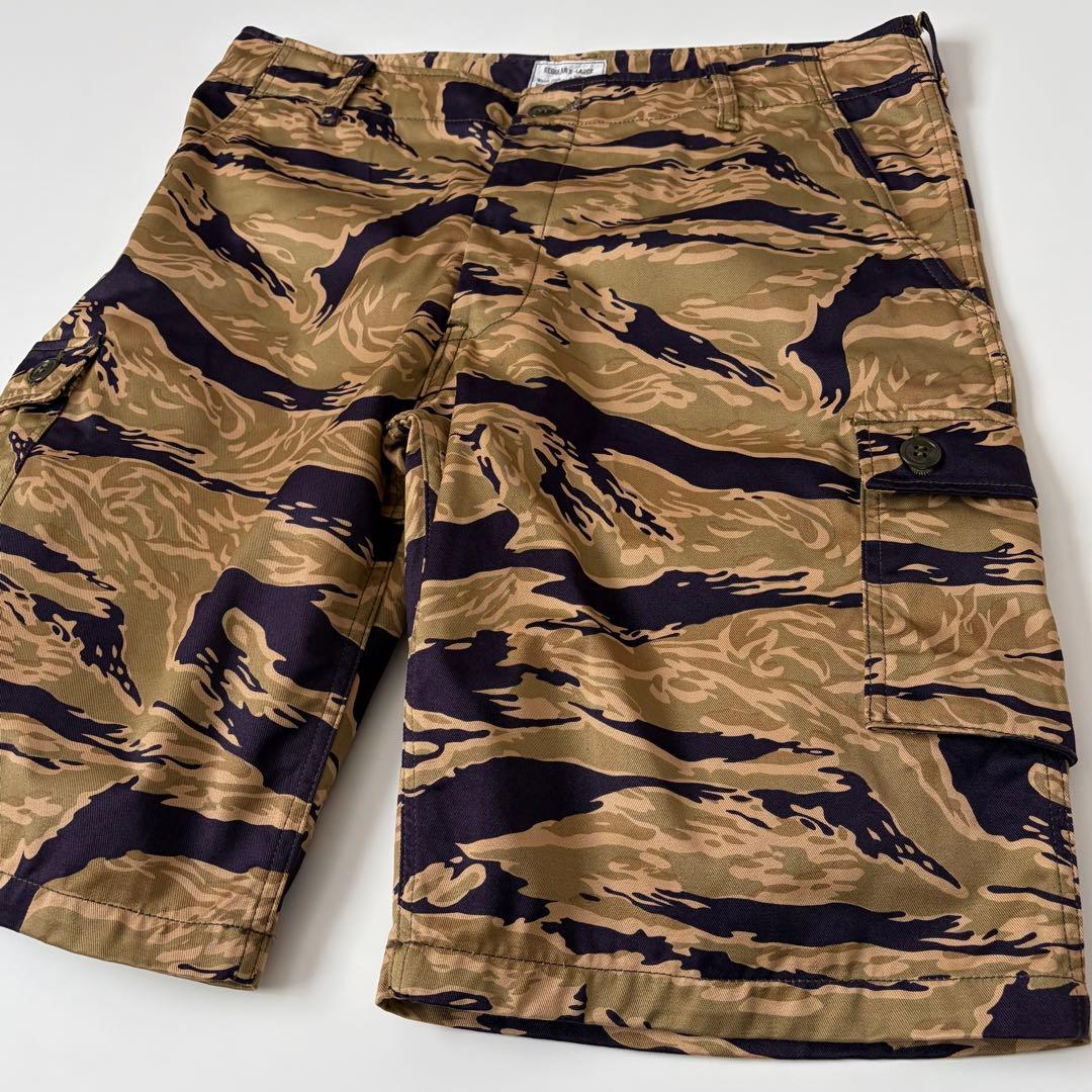 ほぼ新品★リアルマッコイズ ゴールドタイガー カーゴショーツ タイガーカモパンツ