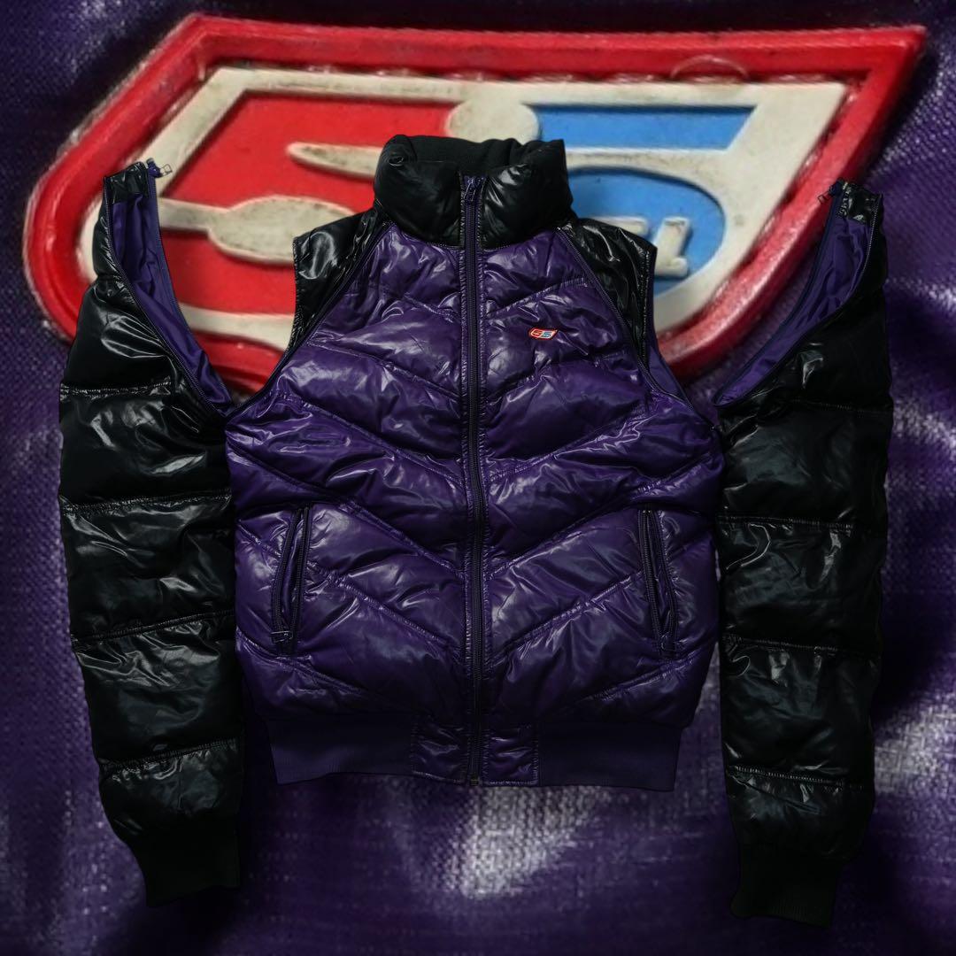 y2k 55DSL 短丈 2wayダウンジャケット ベスト archive