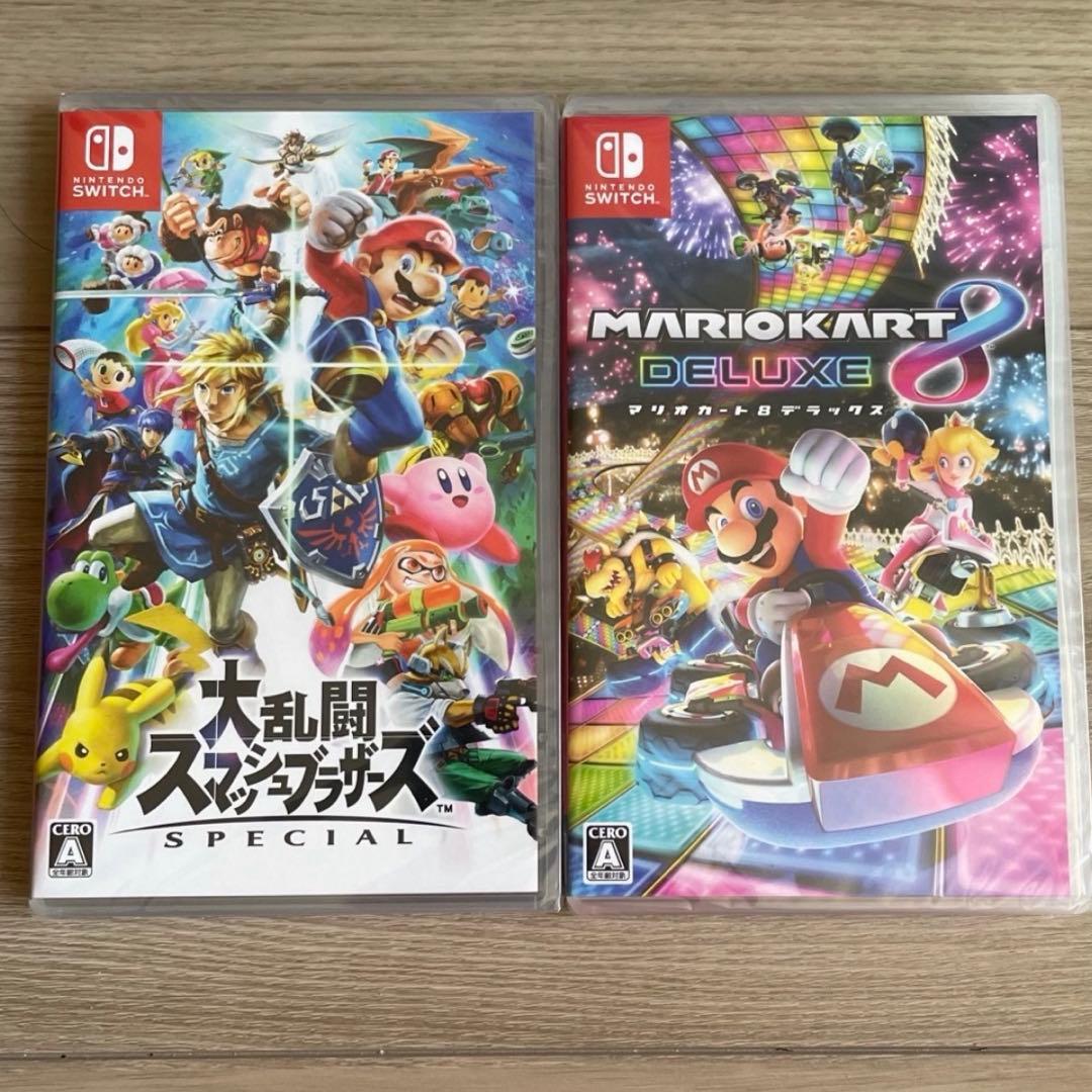 大乱闘スマッシュブラザーズ マリオカート8 switch 2点セット