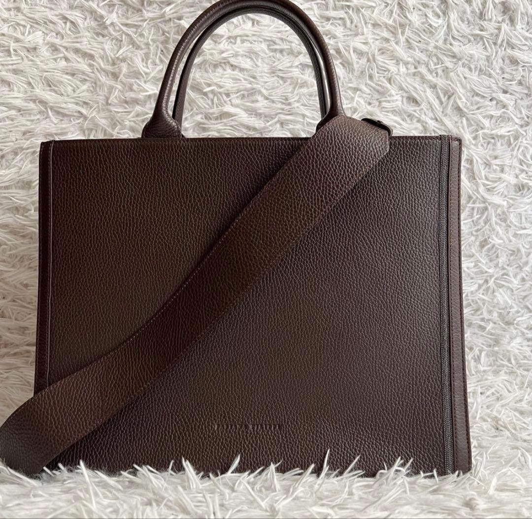 美品 ファビアナフィリッピ モニーレ 2way ハンドバッグ ショルダー A4