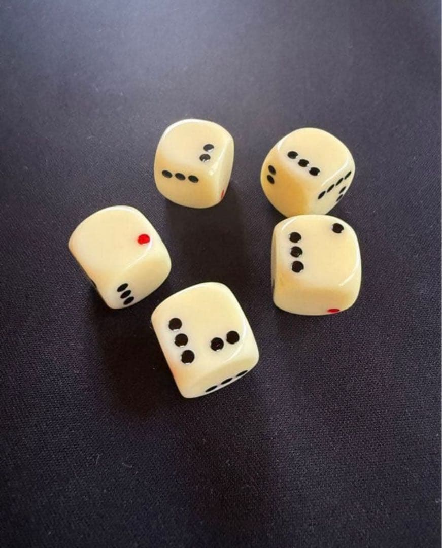 apple0425　マンダース　サイコロ5セット