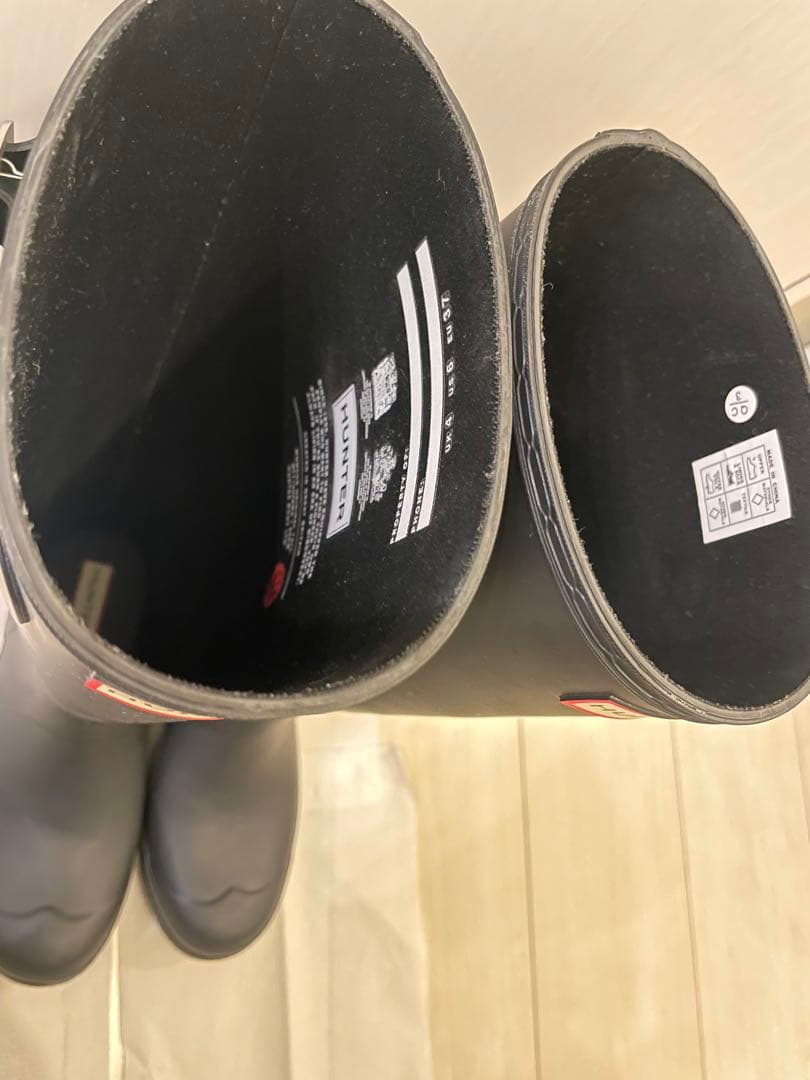 ハンター　ブーツ　UK4 US6 EU37 ブラック　ロングブーツ