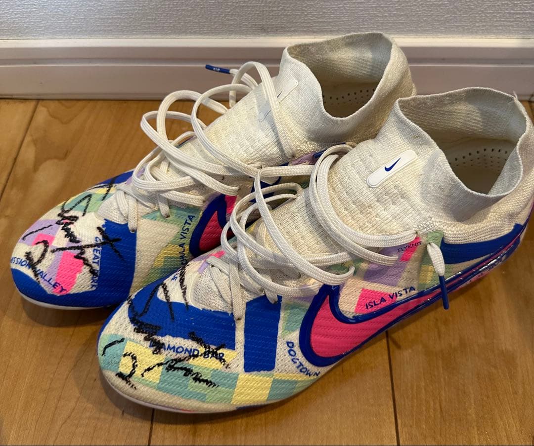 こ*い様 浦和レッズ　チアゴサンタナ選手着用サイン入りスパイクNike