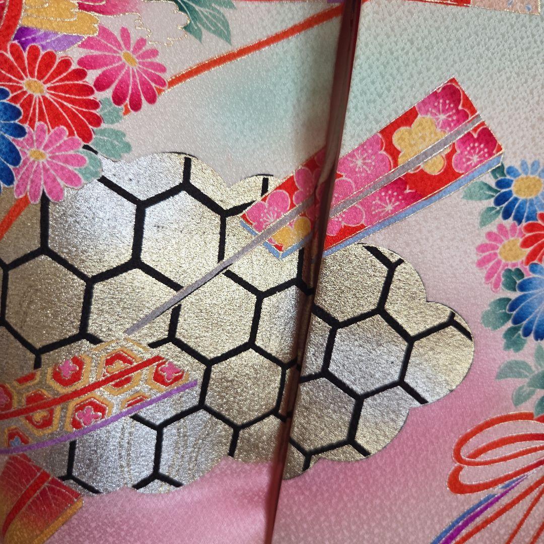 No9　正絹　女の子お祝い着物　産着長襦袢付き　七五三