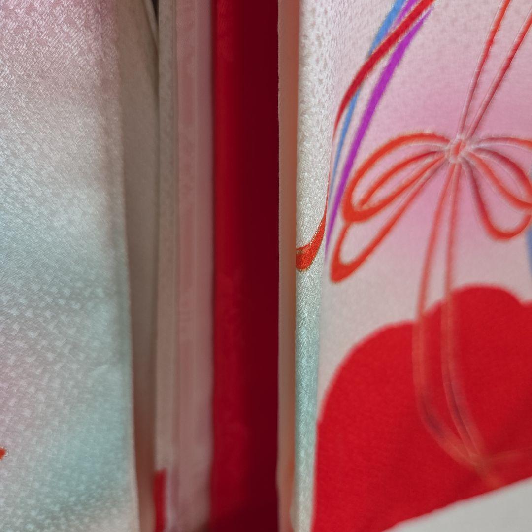 No9　正絹　女の子お祝い着物　産着長襦袢付き　七五三