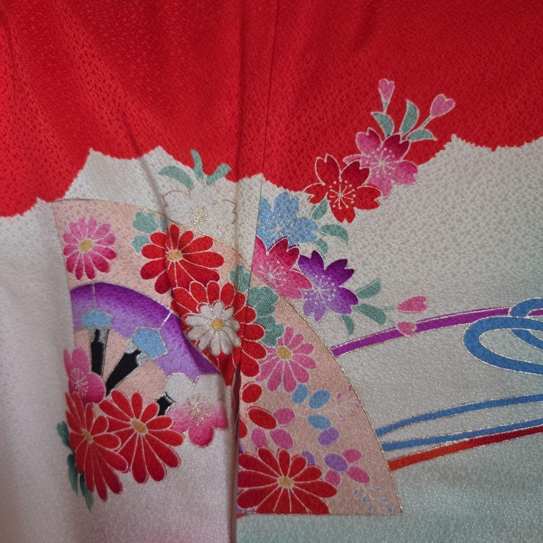 No9　正絹　女の子お祝い着物　産着長襦袢付き　七五三