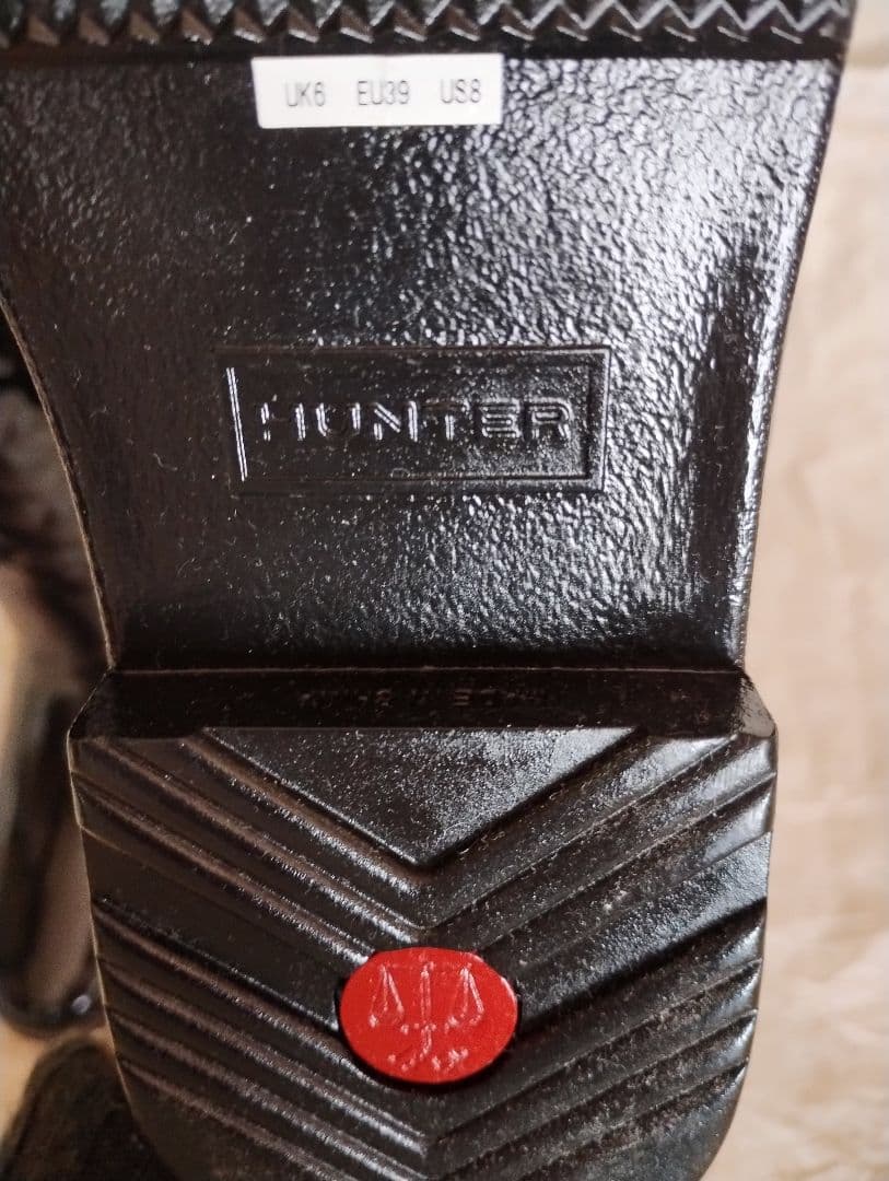 ハンターHUNTER★ニ−ハイ長靴★ニ−ハイブ−ツ★レア希少★未使用専用箱入り