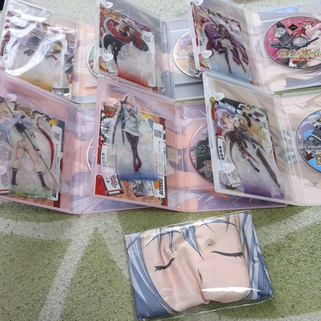 百花繚乱 サムライガールズ 第一～六巻　特典付き　DVD Blu-ray　混在