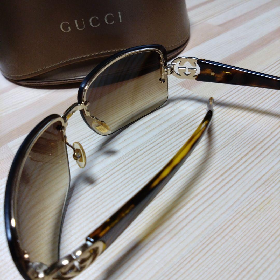 GUCCI サングラスGG2804/F/S GGマーク鼈甲ブラウン★美品