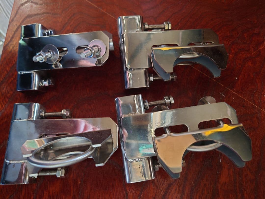 4個セット 雨どい取付専用金具 アンテナステー取付用 CB アマチュア 無線