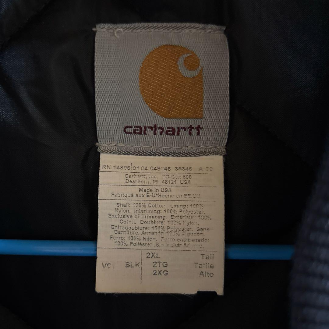 カーハート　キルティングベスト　中綿　アメリカ製　オーバーサイズ