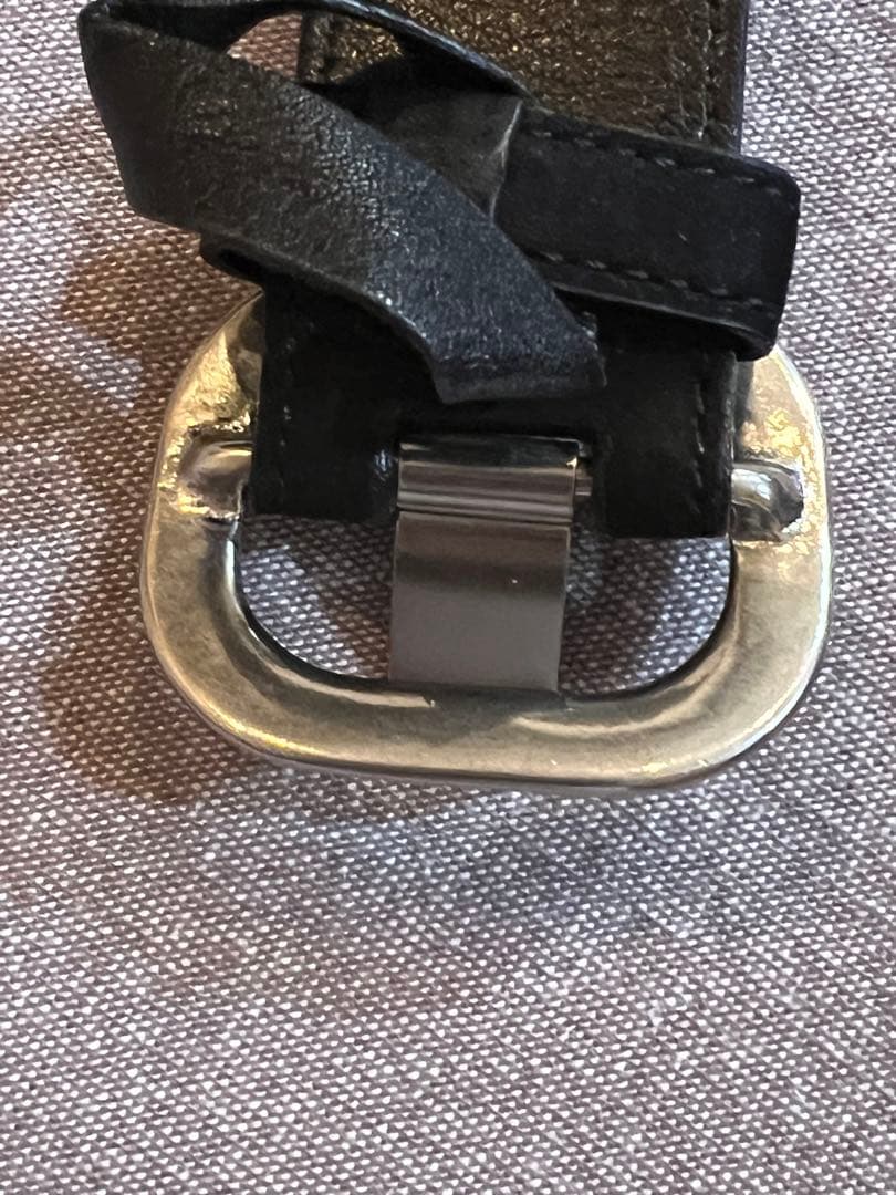 販売終了品！theshishikui シシクイ スエード ベルト 黒Mサイズ