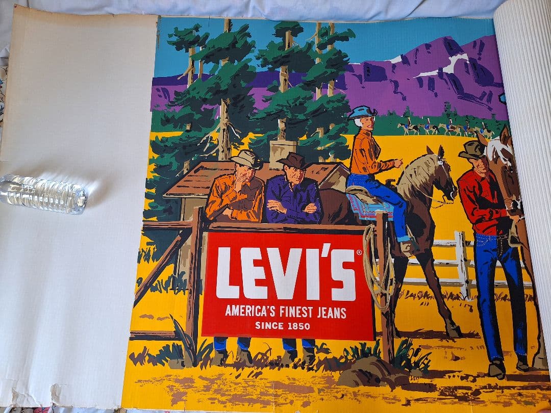 スペシャル 50's リーバイス ポスター 箱付 オリジナル 特大 ダンボール