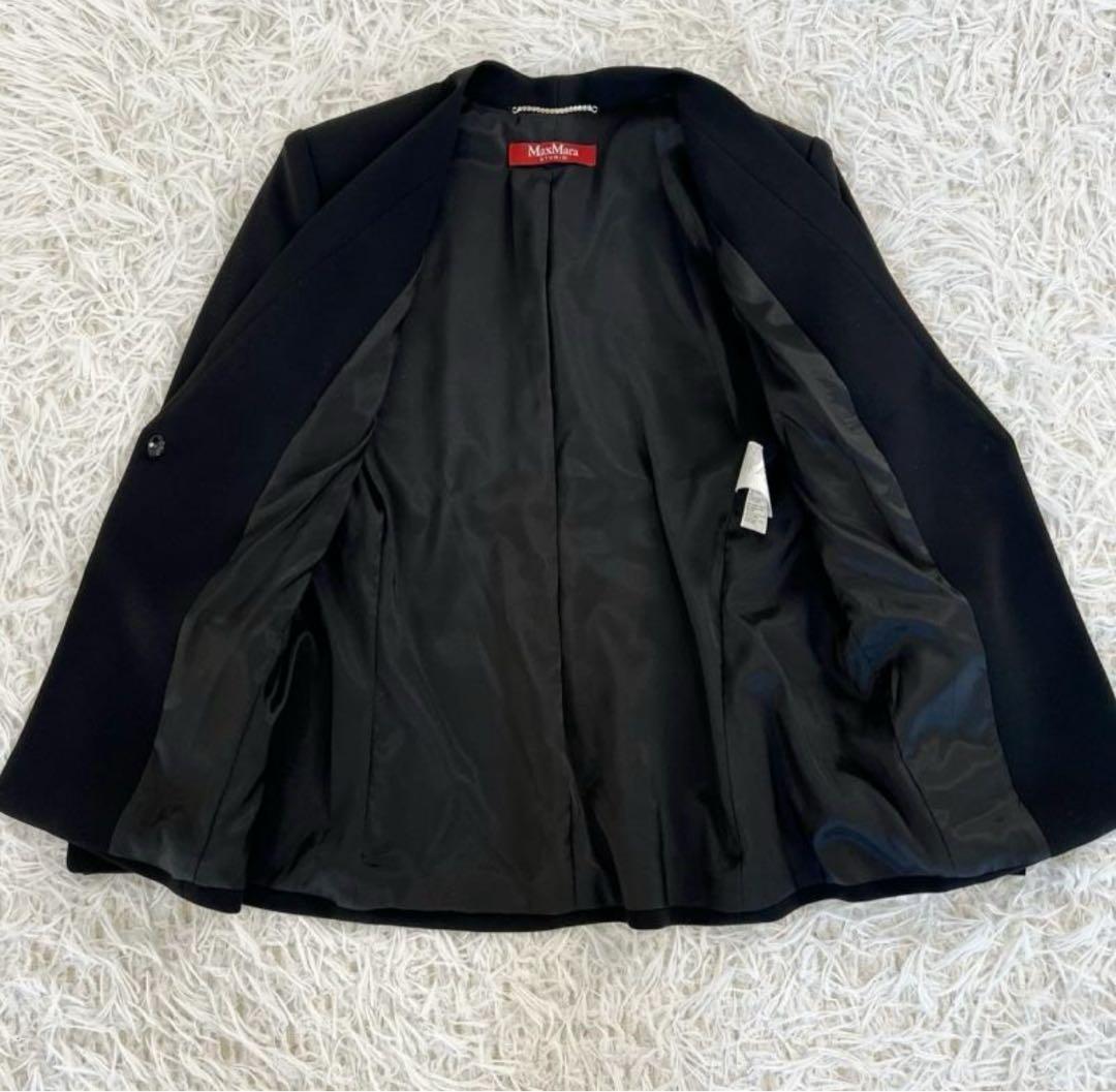 専用！Max Mara STUDIO スーツ セットアップ ノーカラー ブラック