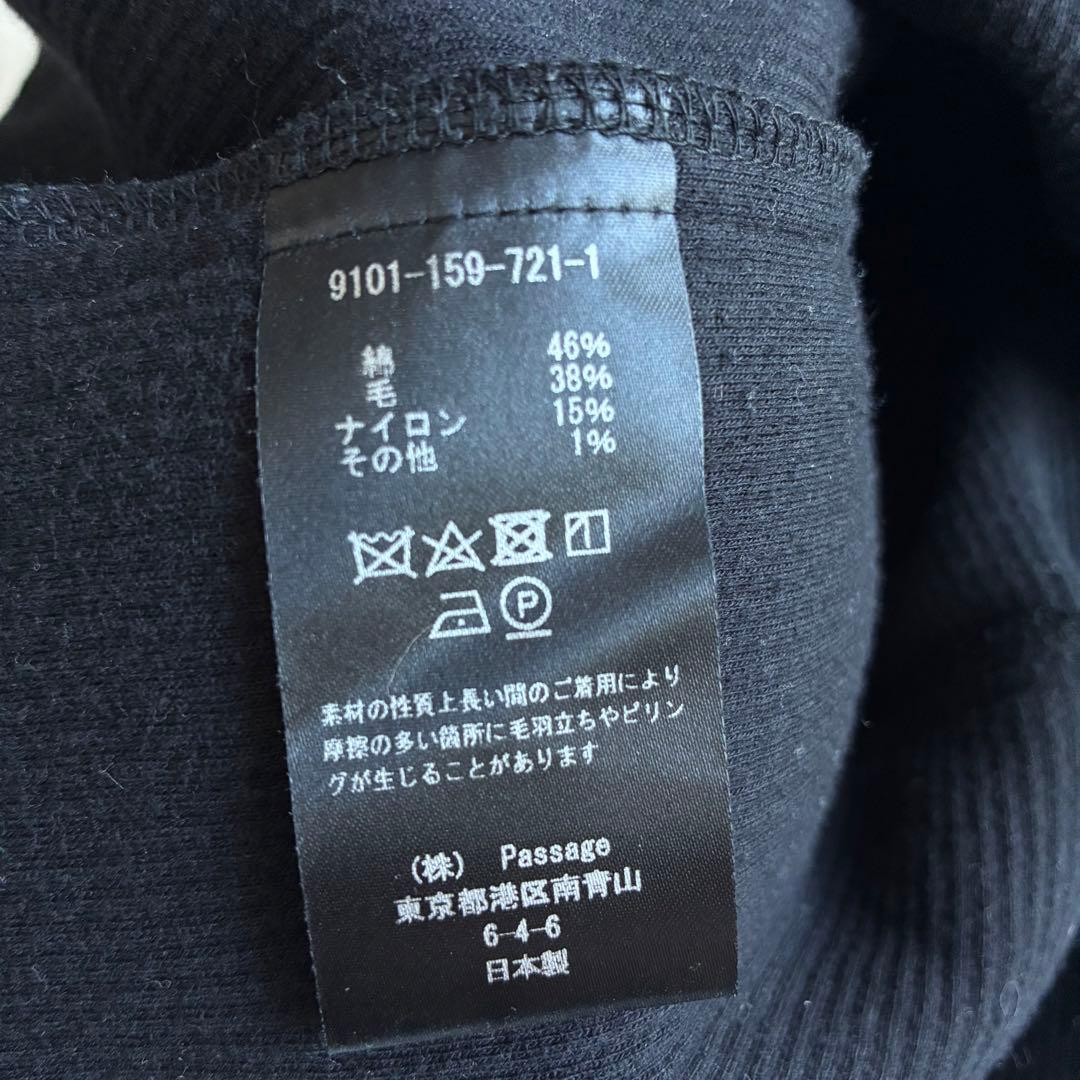 COGTHEBIGSMOKE GISELE ROLLNECK GILET 黒