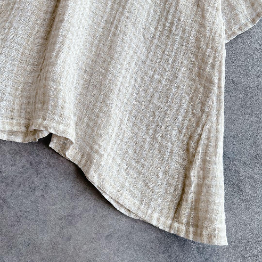 rino/ Veritecoeur ⿻ リネン ギンガムチェックチュニック