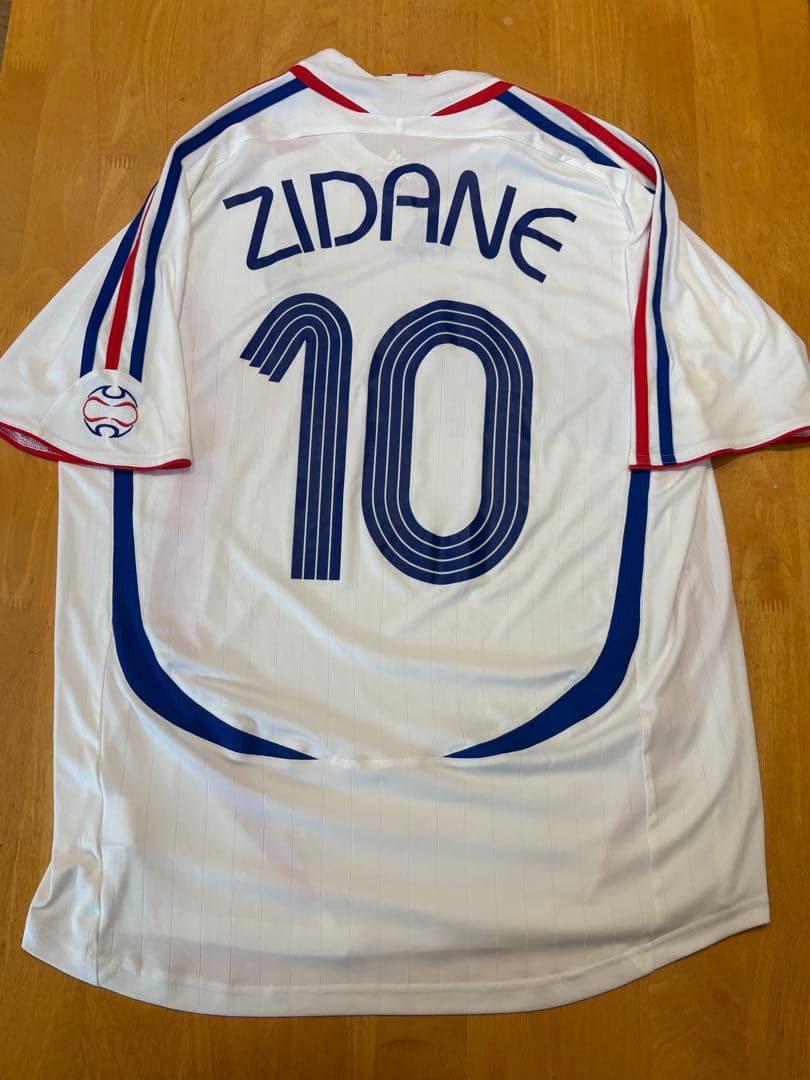 超希少 正規品 中古 美品 フランス 06/07 ホーム アウェイ ジダン Ｌ
