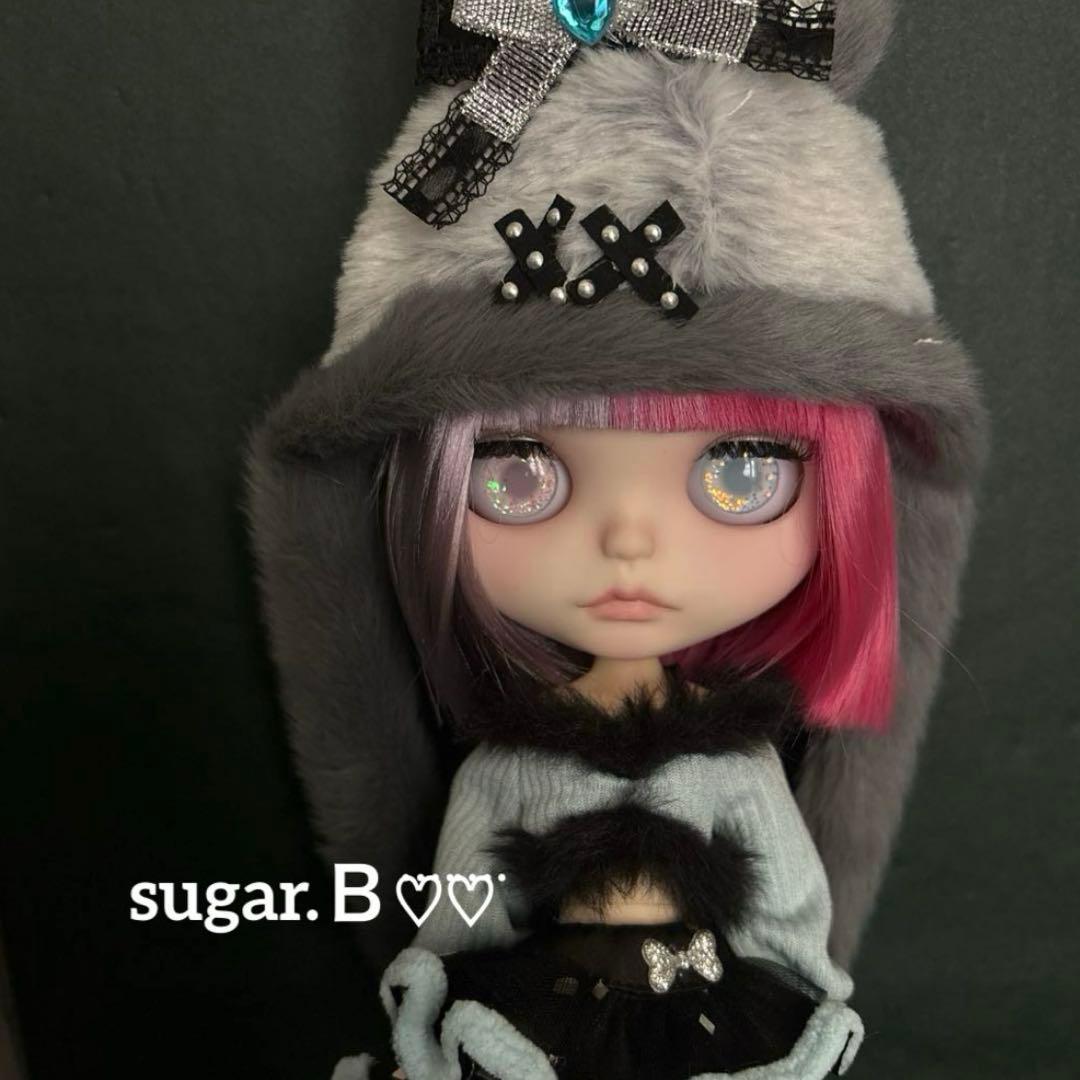 アイシードールカスタム❤︎ピンク×薄パープル❤︎ボブ