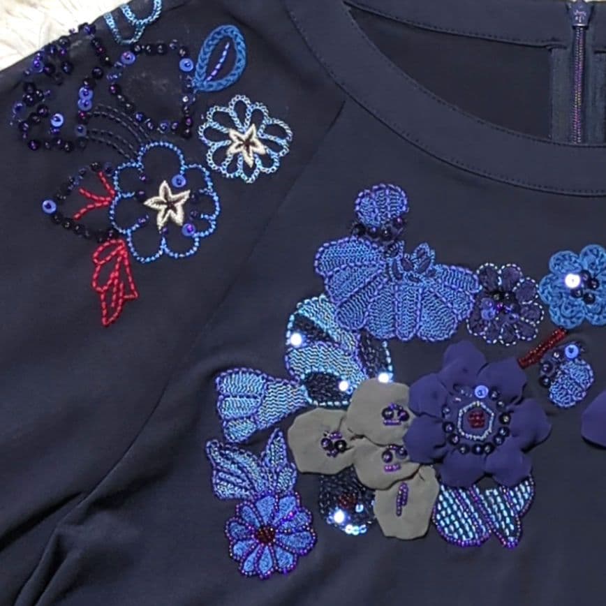 【専用】TOKUKO 1er VOL　トクコ　チュニック　お花　刺繍　ビーズ