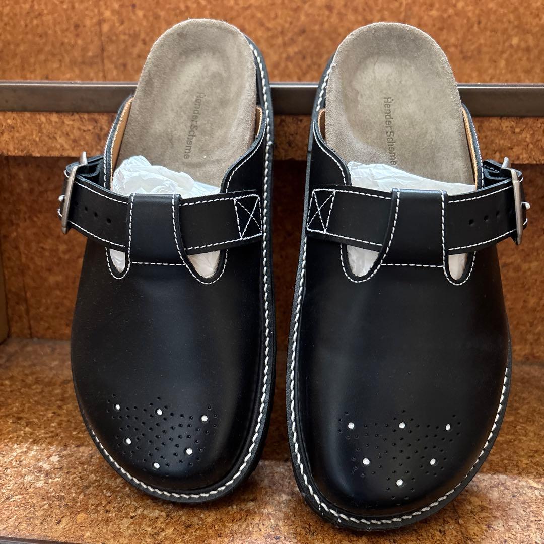 【レアサイズ】henderscheme サンダル buggs ブラック　サイズ2