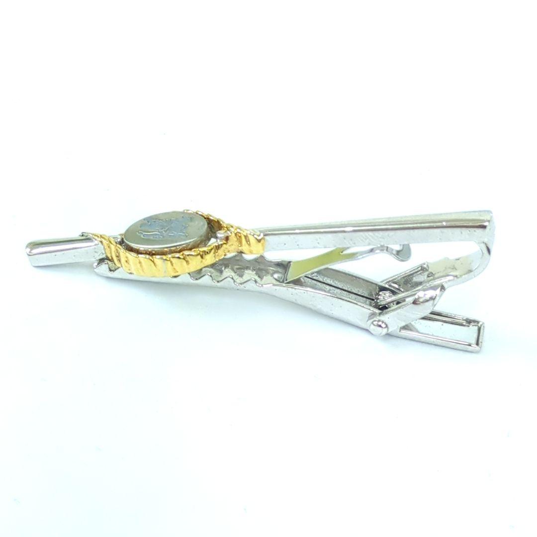 バーバリー 騎士 ネクタイピン & カフリンクス セット シルバー ゴールド