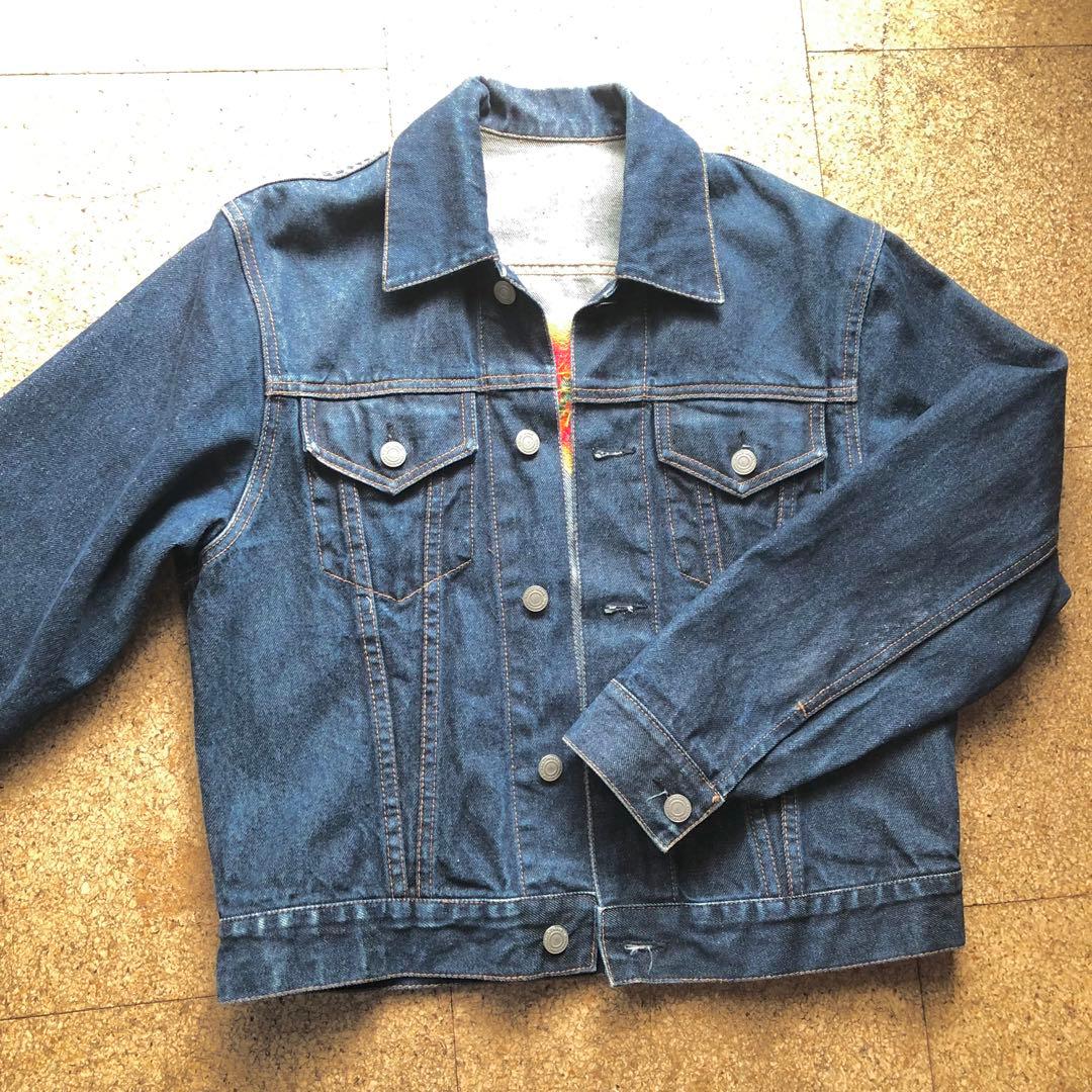 デニムジャケット　メキシコ刺繍