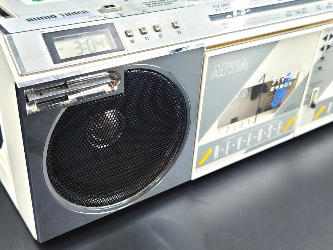 【ジャンク】 外装良好 AIWA ラジカセ CS-W99 昭和レトロ アイワ