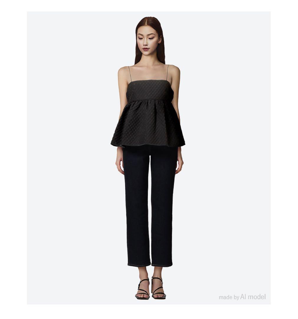 新品 セシリーバンセン Selena Top キャミソール UK10 ブラック