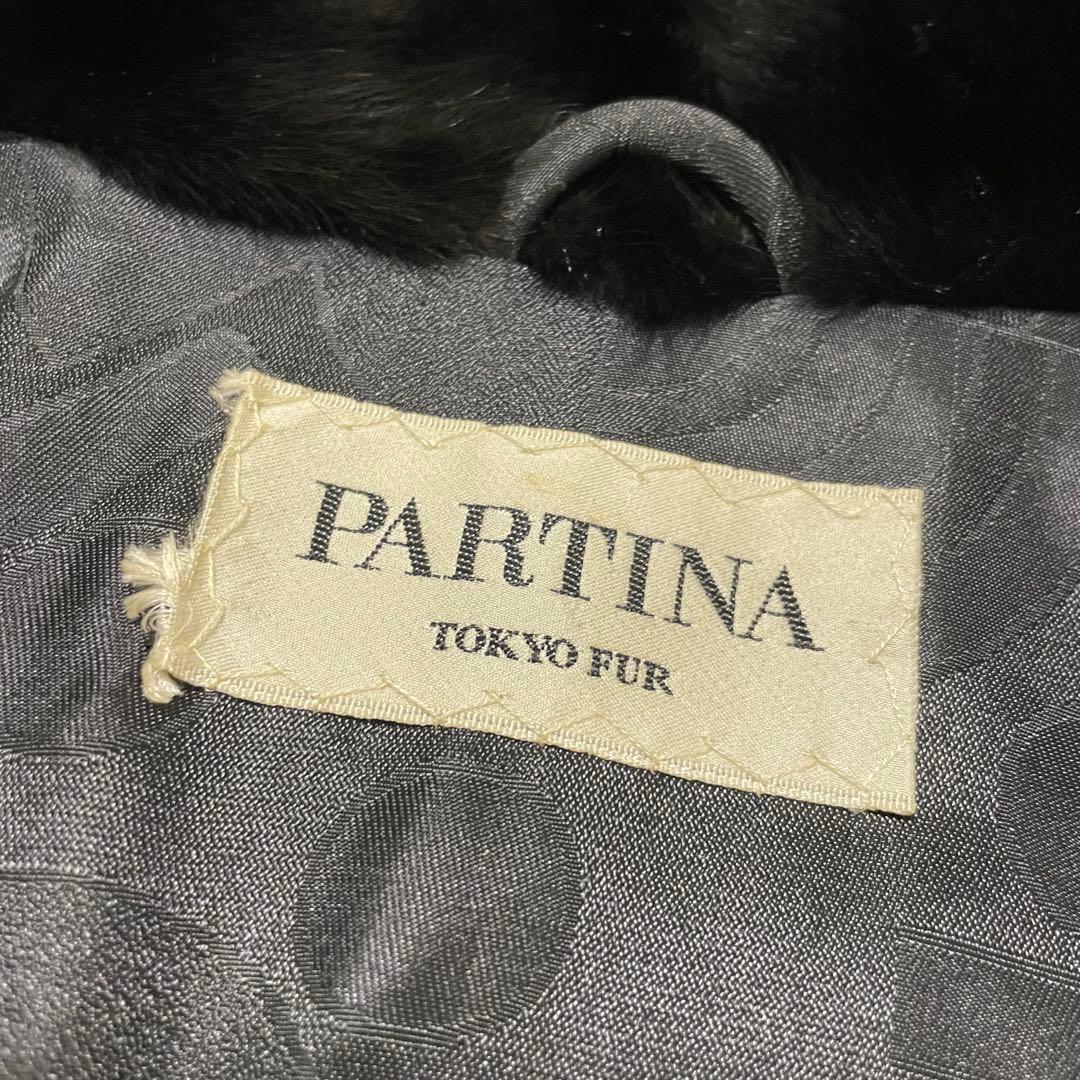 2XL相当 SAGA MINK ロングコート シェアードミンク レア ダイヤ模様