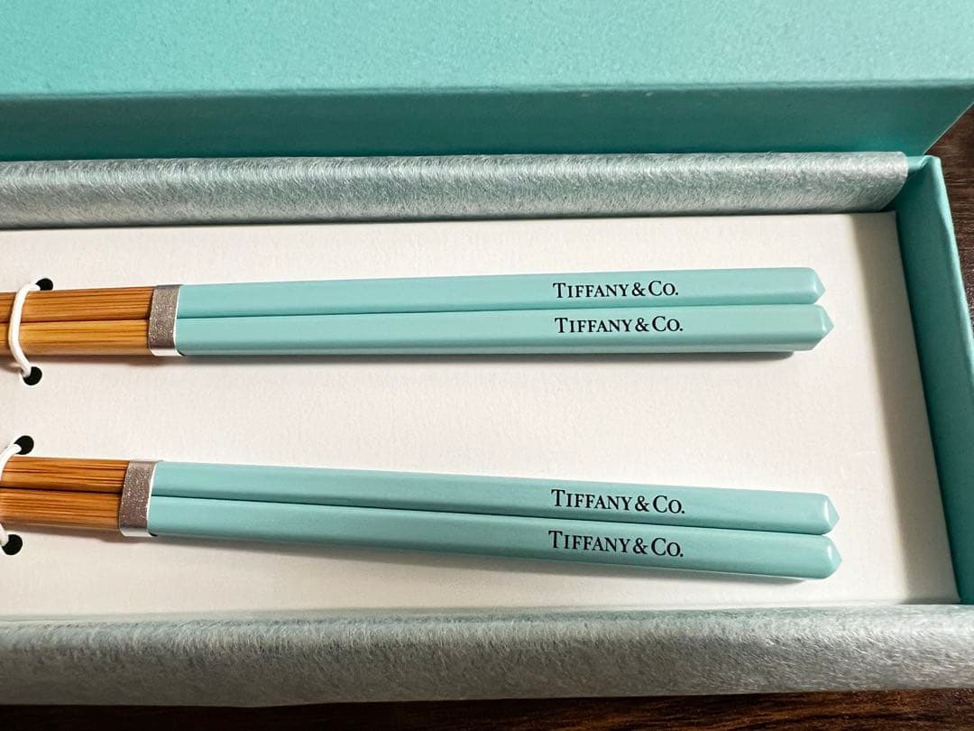 【匿名配送】Tiffany&Co. 夫婦箸セット　ティファニー　非売品