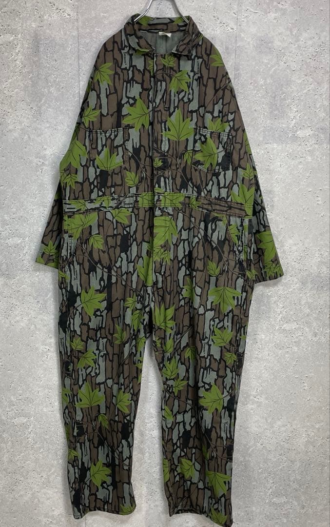 TREBARK 80〜90s USA製カモフラージュ　つなぎオールインワン2XL