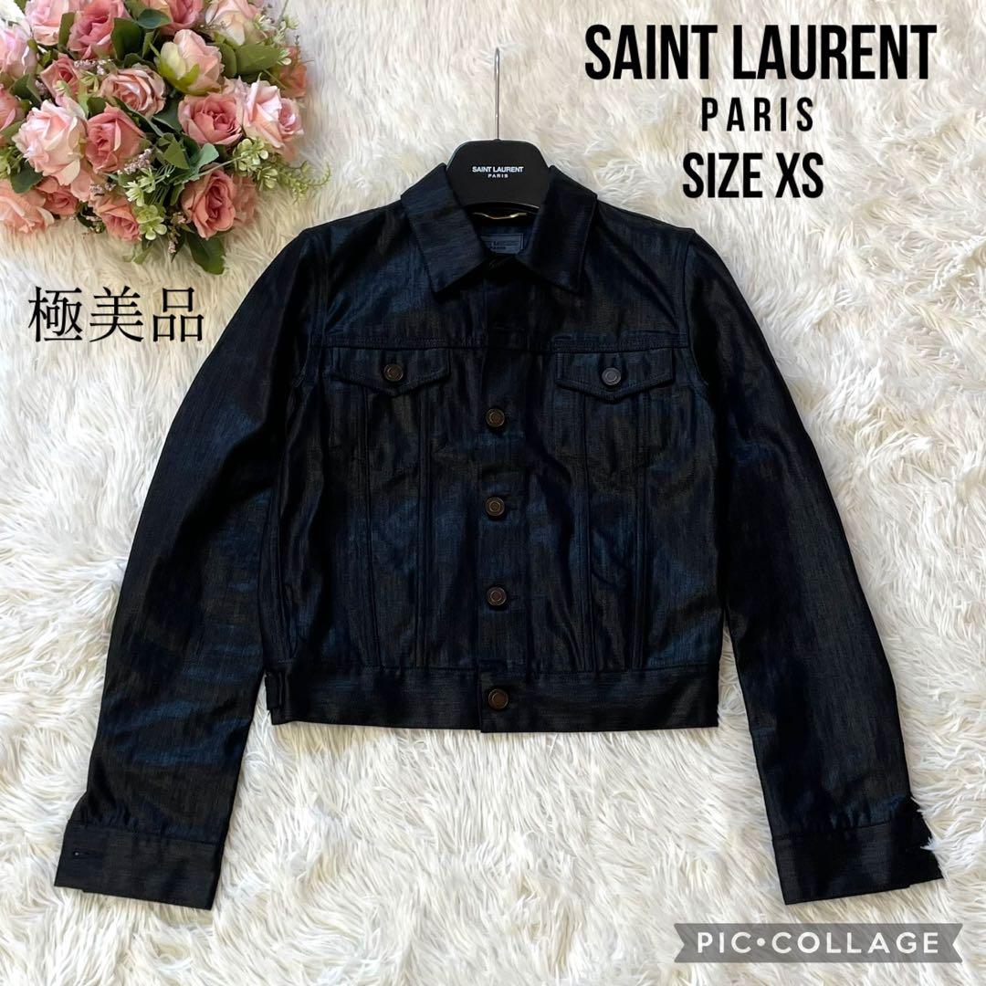 ネイマールSAINT LAURENT YSLコーティング デニムジャケット