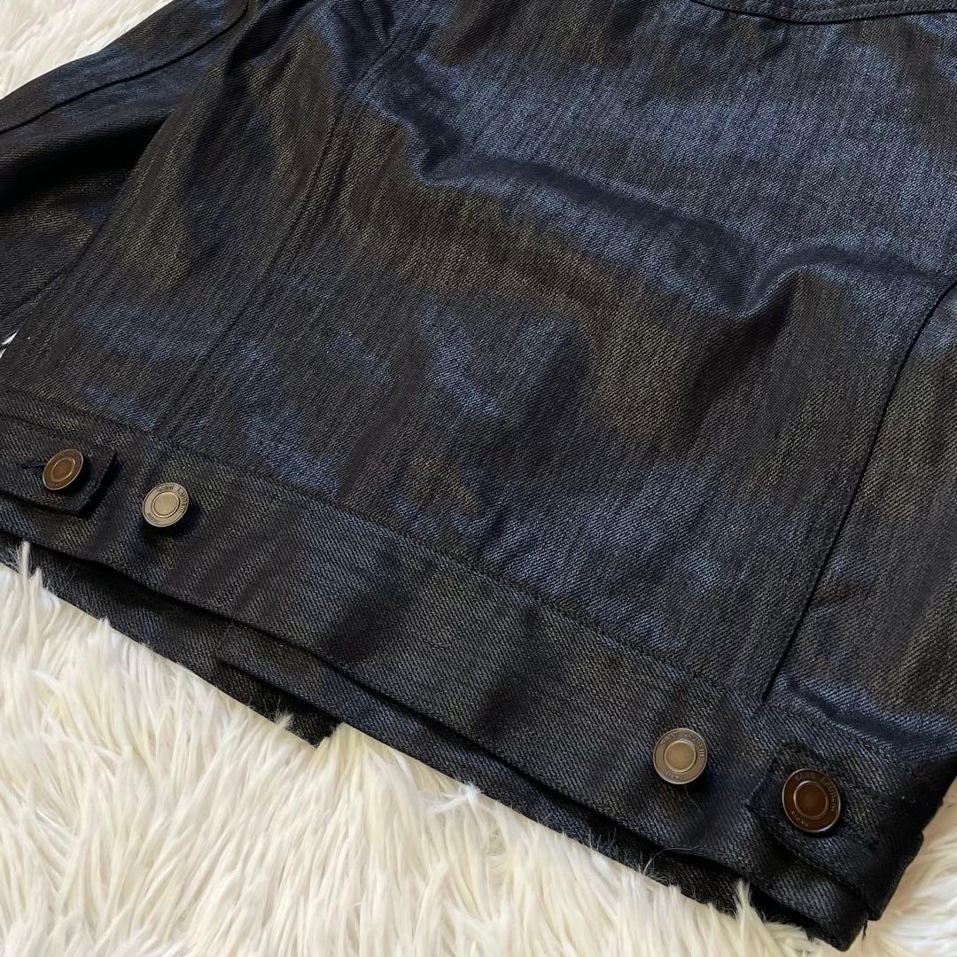 ネイマールSAINT LAURENT YSLコーティング デニムジャケット