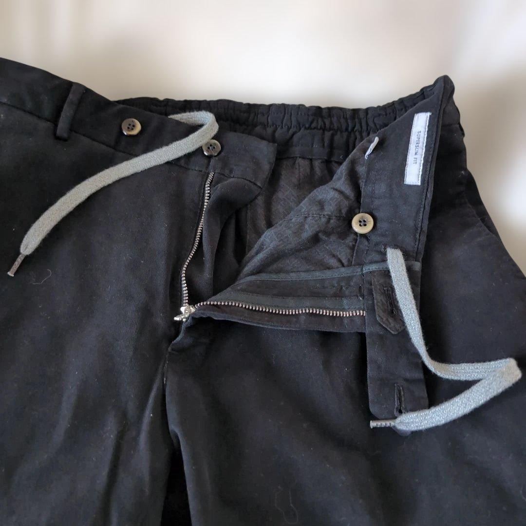 PT TORINO パンツ XL ブラック ドローコード ストレッチ 54