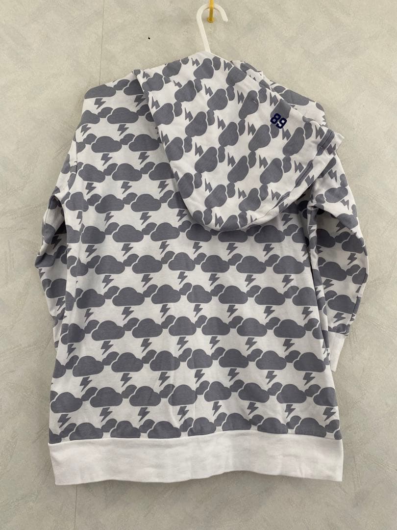 PEARLY GATES 七分袖 クラウドサンダープリント パーカー サイズ0