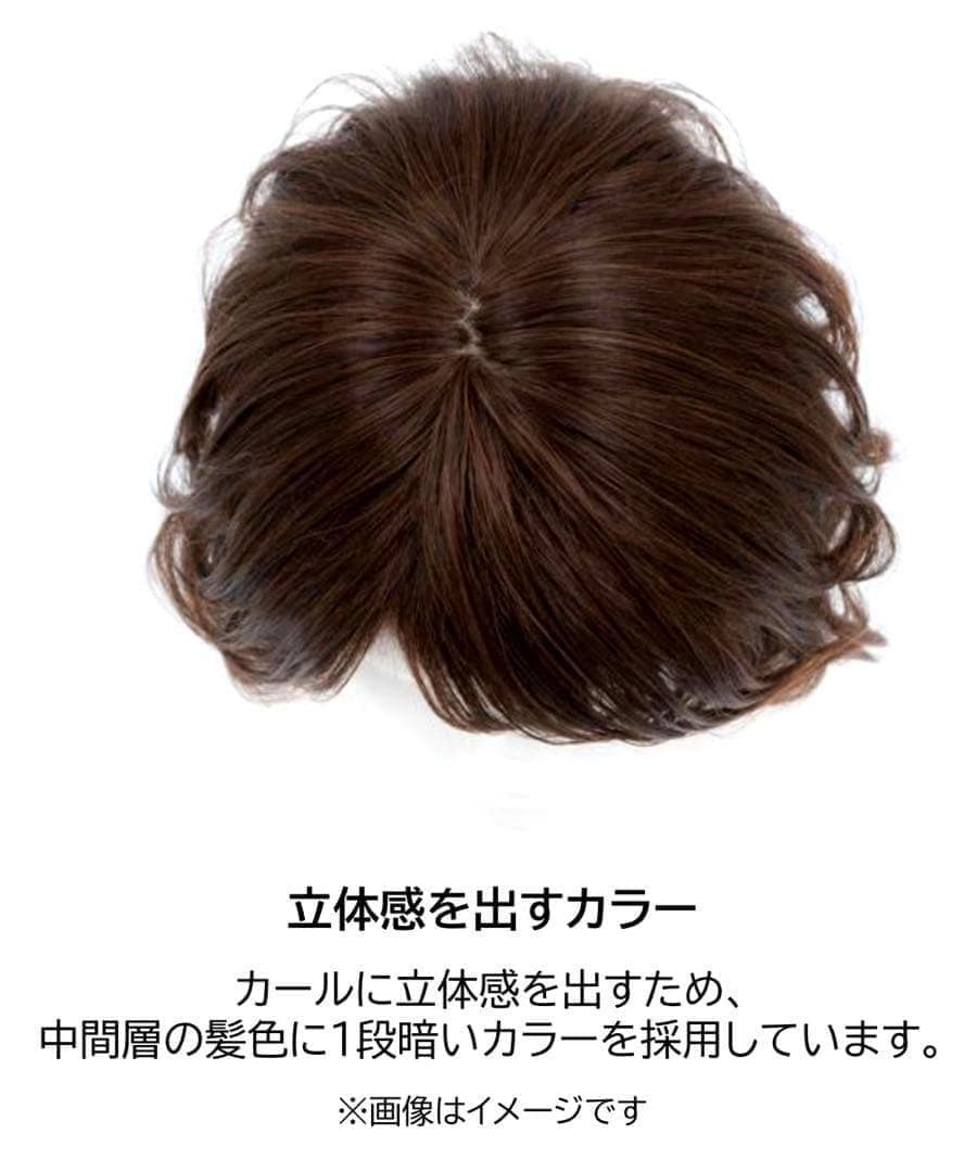 坂巻哲也プロデュース ヘアコサージュフルウィッグ 3Dライトブラウン