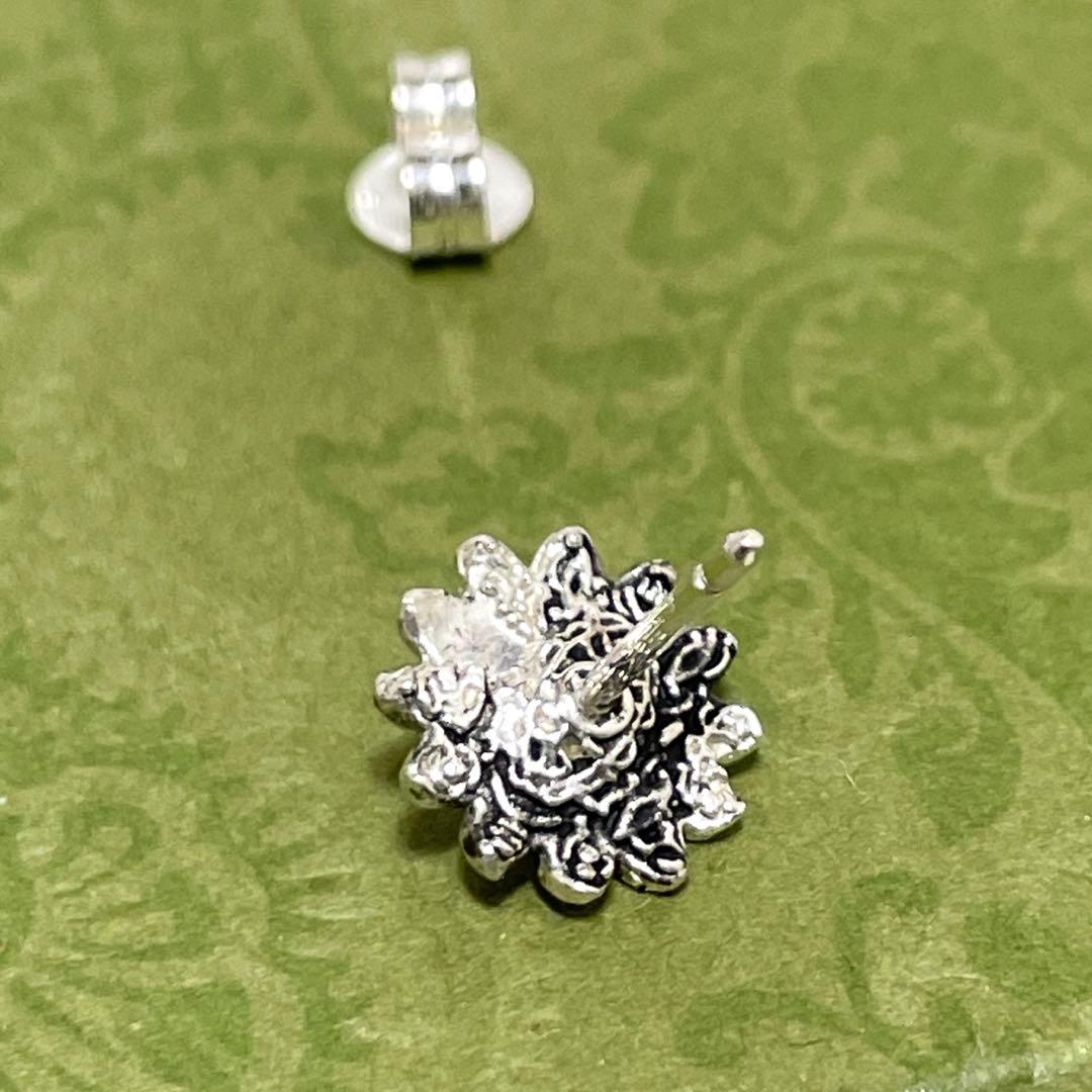 【極美品】グッチ　フラワーモチーフピアス片耳　メンズ/レディース　925