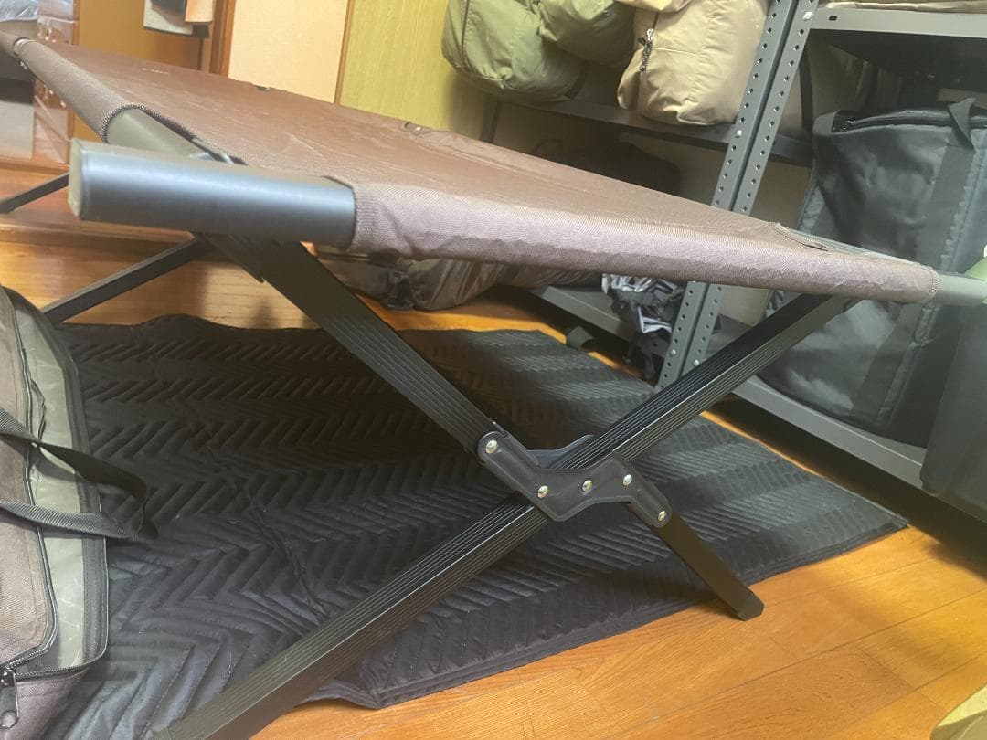 AND DECO アウトドアベンチ 折りたたみ式　2台セット