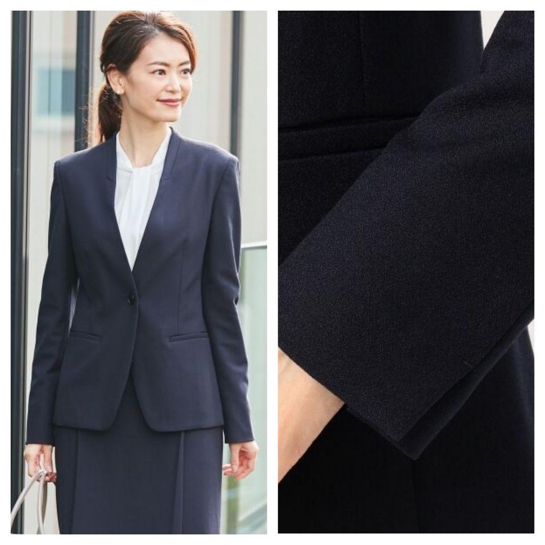 ICB Warm ette ノーカラー ジャケット スカート