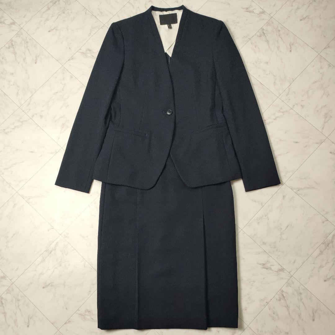 ICB Warm ette ノーカラー ジャケット スカート