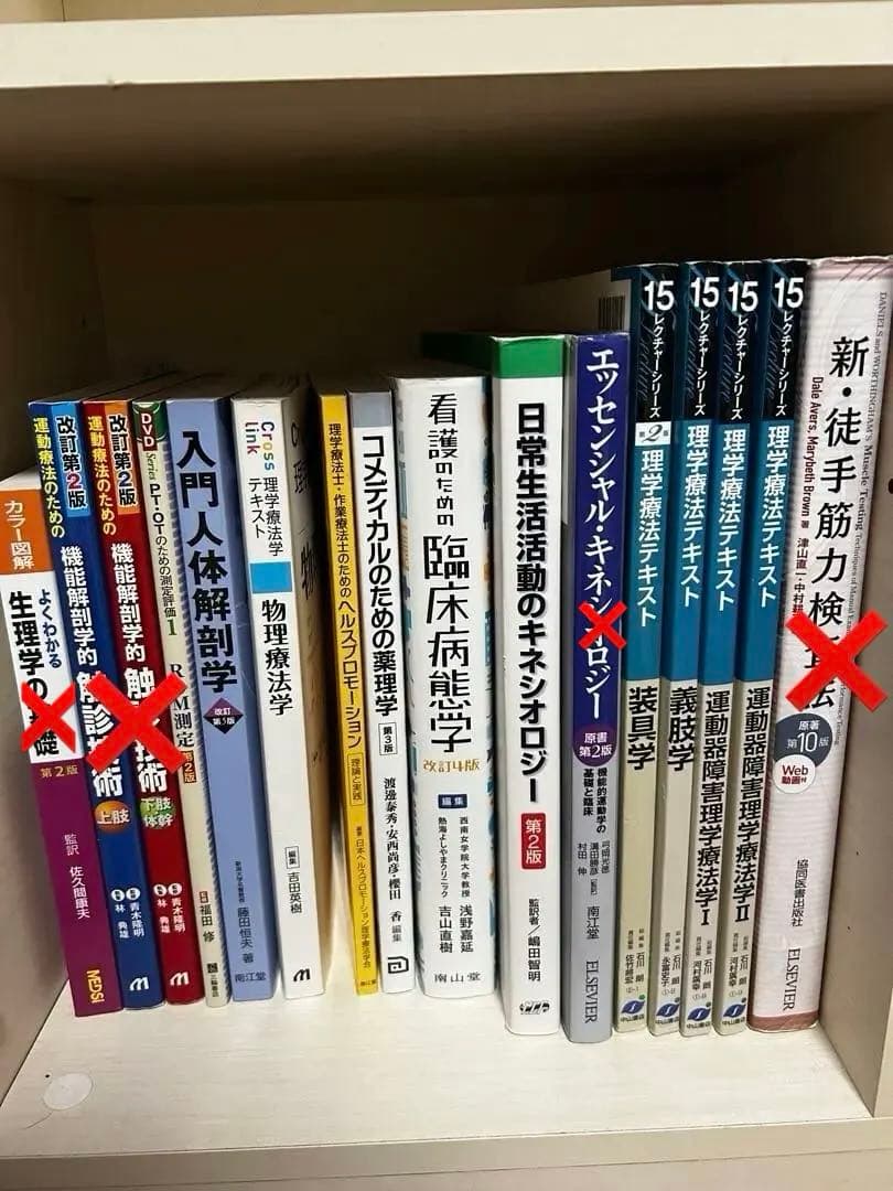 理学療法士教科書 運動学 義肢学 装具学 触診技術 まとめ売り バラ売り可