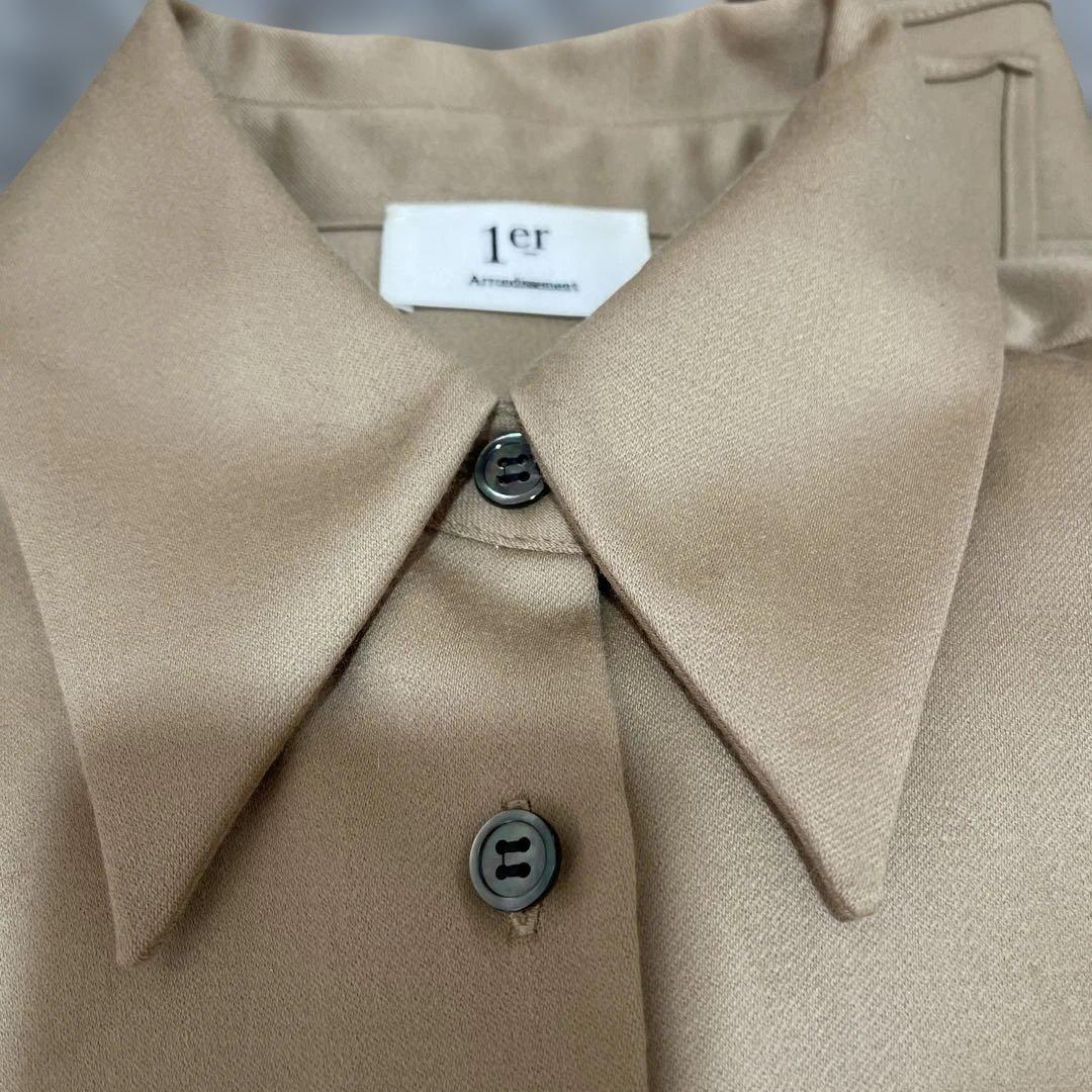 セール‼️1er Arrondissement人気ウールサテンブラウスゆったり36