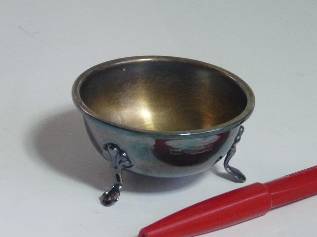 マッピン＆ウェッブ シルバー925　49.5g 脚付き金属ボウル