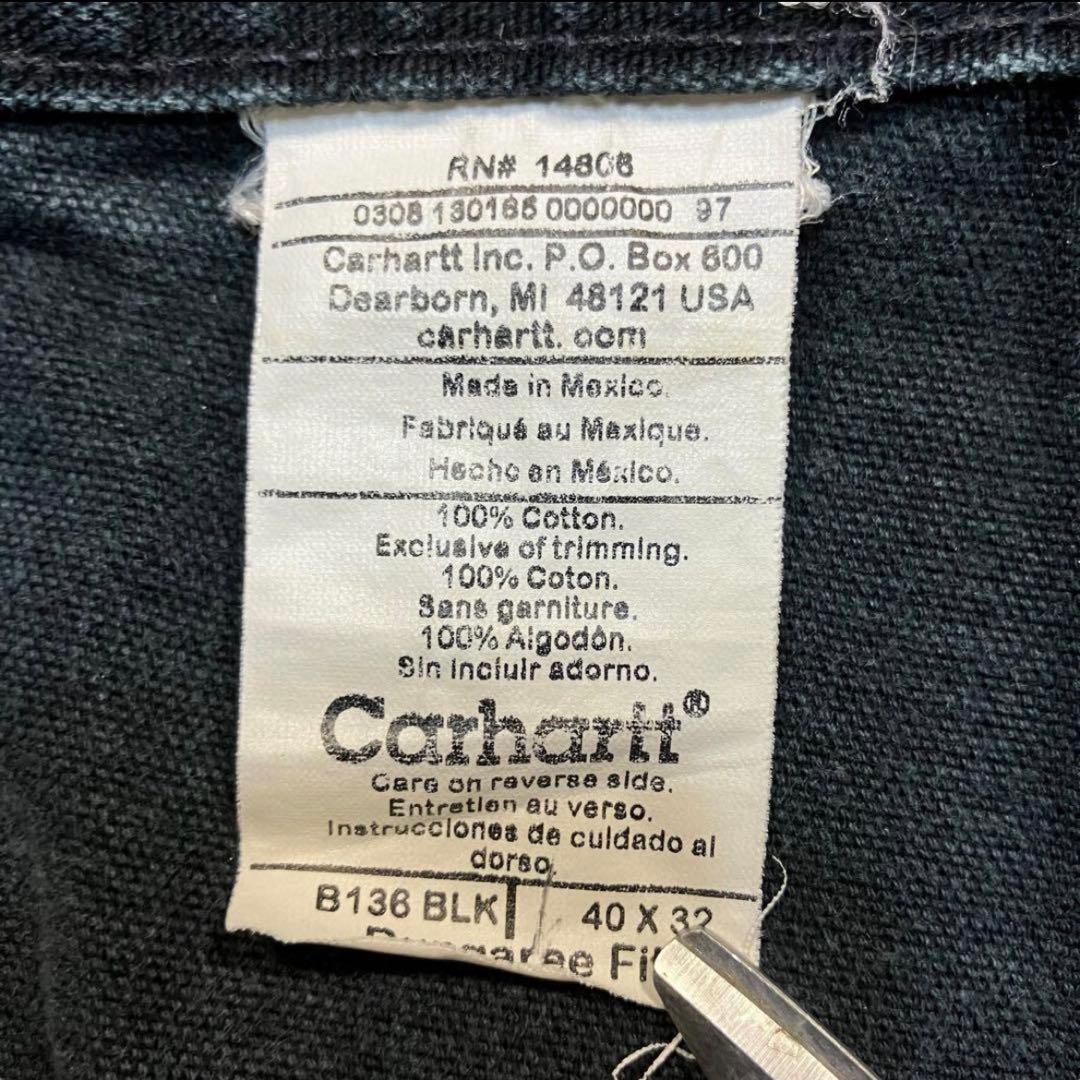 カーハート ダブルニー B136 ペインターパンツ ブラック