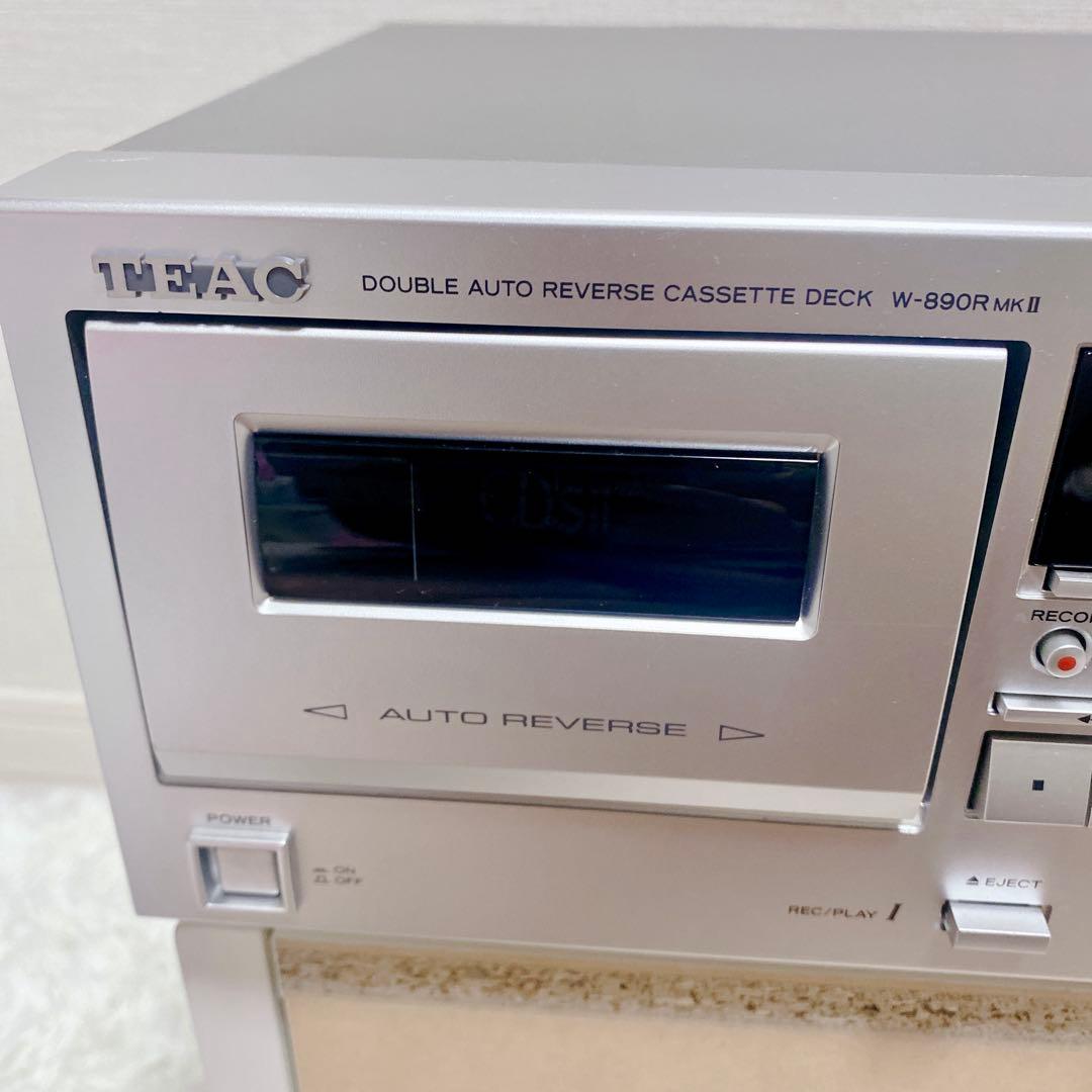 TEAC W‑890R MKII ダブルカセットデッキ オートリバース搭載