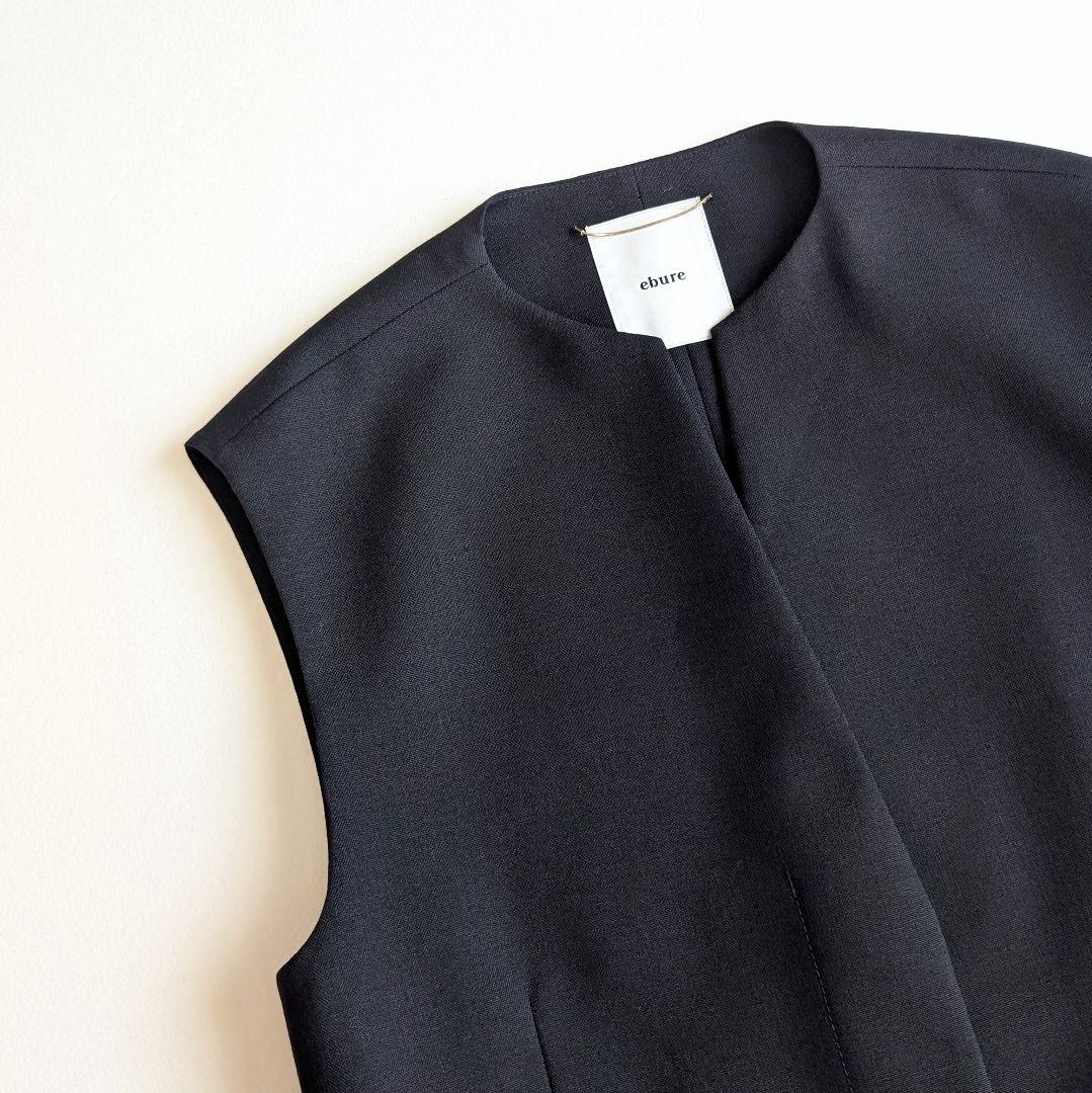 ebure ハイカウントドライウール ジレブラウス エブール ベスト