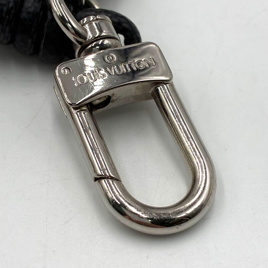 極美品 ルイヴィトン キーホルダー レザーロープ M67224 LV チャーム